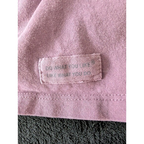 Life is Good Women's Cotton Purple Crewneck Long Sleeve Daisy Flower Print Sz M - Picture 11 of 15